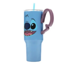 Bioworld Disney Stitch Insulated Tumbler With Handle, 40 Oz. -Hallmark Store Disney Stitch Insulated Stainless Steel Tumbler WAA6XYJDSCPP00 04