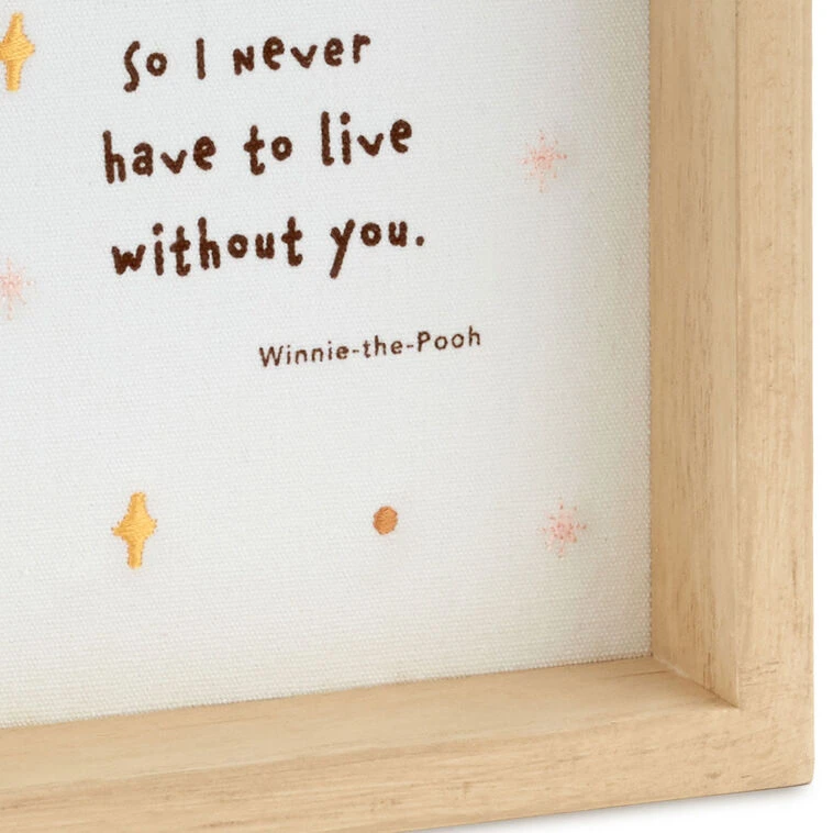 Hallmark Disney Winnie The Pooh Framed Quote Sign, 10x10 6 Hallmark Disney Winnie The Pooh Framed Quote Sign, 10x10 - Image 4