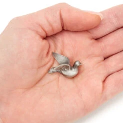 Hallmark Hold On To Hope Dove Metal Pocket Token 8 Hallmark Hold On To Hope Dove Metal Pocket Token -Hallmark Store Dove Shaped Silver Metal Worry Stone 1BIT2017 03