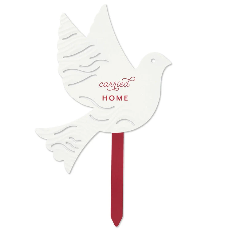 Hallmark Carried Home Dove Garden Stake, 10" 3 Hallmark Carried Home Dove Garden Stake, 10"