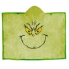 Hallmark Dr. Seuss's How The Grinch Stole Christmas!™ Grinch Hooded Blanket, 70x50 -Hallmark Store Dr. Seuss Grinch Hooded Blanket With Pockets 1XKT2477 01