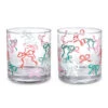 Hallmark Lacey Chabert Collection Holiday Bow Drinking Glasses, Set Of 2 2 Hallmark Lacey Chabert Collection Holiday Bow Drinking Glasses, Set Of 2 -Hallmark Store Drinking Glass Set With Colorful Bow Designs 1XKT8019 01