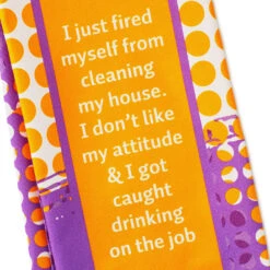 Drinks On Me Fired Funny Dish Towel -Hallmark Store Drinks on Me Fired Funny Dish Towel 6125 03