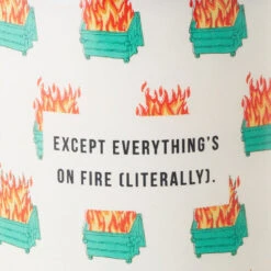 Hallmark Dumpster Fire Everything's Fine Scented Single-Wick Jar Candle, 7 Oz. 12 Hallmark Dumpster Fire Everything's Fine Scented Single-Wick Jar Candle, 7 Oz. -Hallmark Store Dumpster Fire Everythings Fine Scented Jar Candle 1FCD1016 05