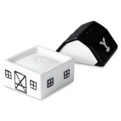 Hallmark Yellowstone Dutton Ranch Barn Stacked Salt And Pepper Shaker Set -Hallmark Store Dutton Ranch Barn Stacked Salt and Pepper Shakers 1PCL1078 03