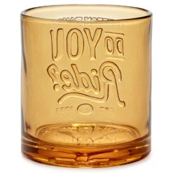 Hallmark Store -Hallmark Store Dutton Ranch Do You Ride Amber Lowball Glass 1PCL1072 02