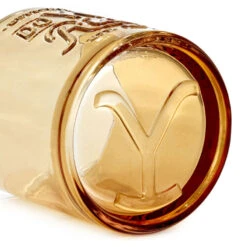 Hallmark Yellowstone Dutton Ranch Do You Ride? Lowball Glass, 9.5 Oz. 8 Hallmark Yellowstone Dutton Ranch Do You Ride? Lowball Glass, 9.5 Oz. -Hallmark Store Dutton Ranch Do You Ride Amber Lowball Glass 1PCL1072 03