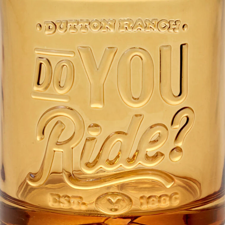 Hallmark Yellowstone Dutton Ranch Do You Ride? Lowball Glass, 9.5 Oz. 6 Hallmark Yellowstone Dutton Ranch Do You Ride? Lowball Glass, 9.5 Oz. - Image 4