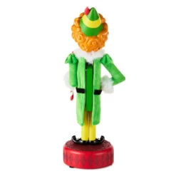 Hallmark Elf Buddy The Elf™ Nutcracker Figurine With Sound, 13" -Hallmark Store Elf the Movie Talking Buddy Nutcracker Figurine 1XKT6155 02