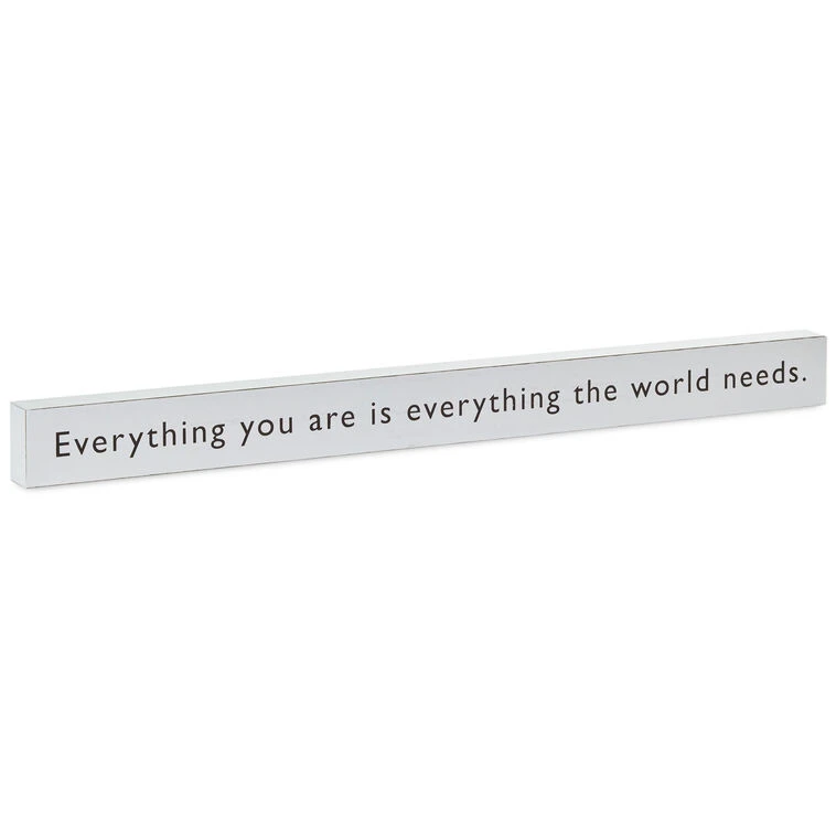 Hallmark Everything You Are Wood Quote Sign, 23.5x2 3 Hallmark Everything You Are Wood Quote Sign, 23.5x2