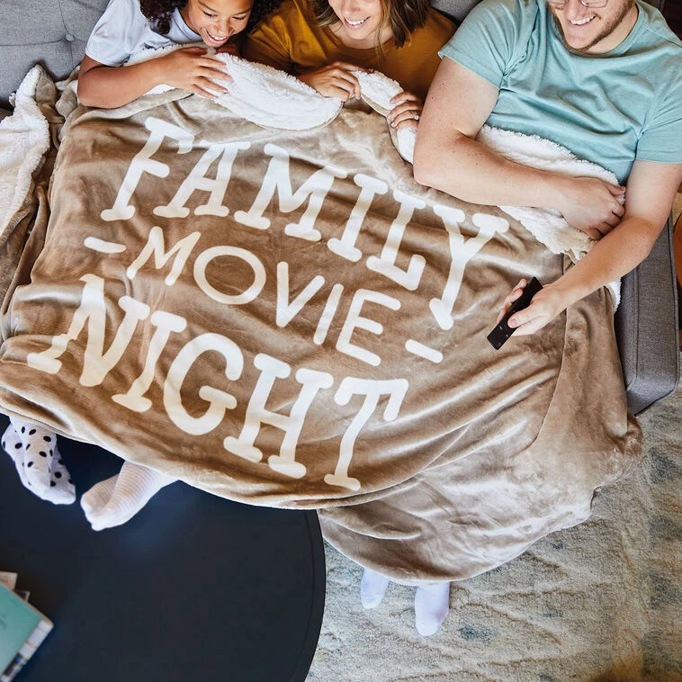 Hallmark Family Movie Night Oversized Blanket, 60x80 4 Hallmark Family Movie Night Oversized Blanket, 60x80 - Image 2