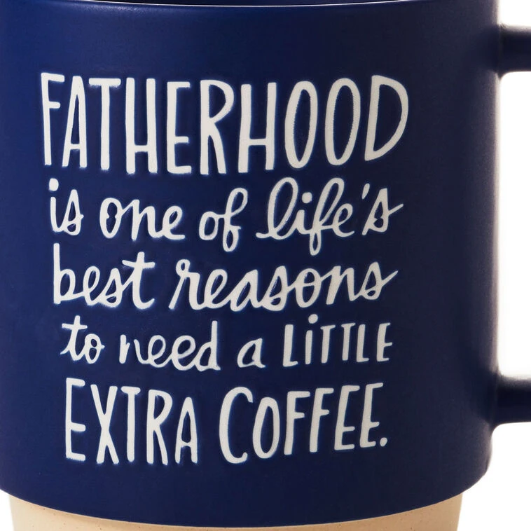 Hallmark Fatherhood Extra Coffee Funny Mug, 16 Oz. 5 Hallmark Fatherhood Extra Coffee Funny Mug, 16 Oz. - Image 3