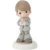 Precious Moments My First Communion Brunette Boy Figurine, 5.1" -Hallmark Store First Communion Boy With Brown Hair Figurine 242016E 01