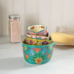 Hallmark Store -Hallmark Store Floral Nesting Measuring Cup Set KTT000183 02