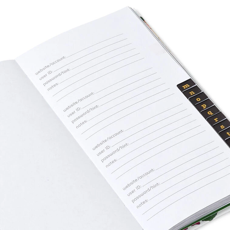 Hallmark Fuchsia Floral Password Keeper 7 Hallmark Fuchsia Floral Password Keeper - Image 5