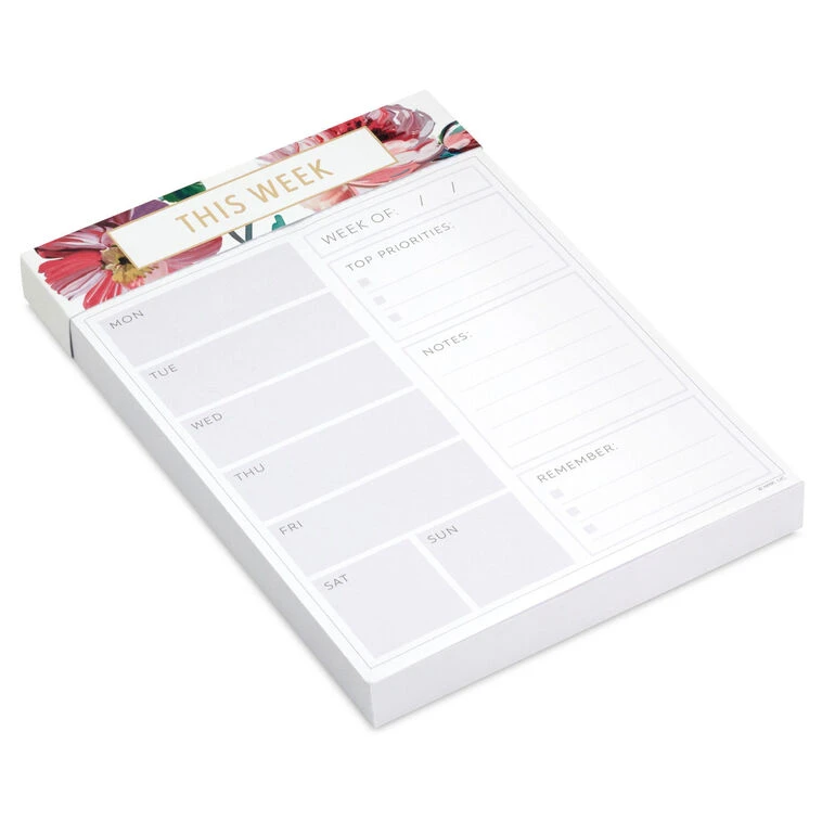 Hallmark Lush Floral Prompted Note Pad 3 Hallmark Lush Floral Prompted Note Pad