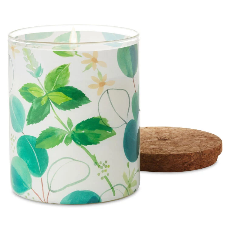 Hallmark Fresh Mint And Eucalyptus Scented 2-Wick Jar Candle, 14.5 Oz. 4 Hallmark Fresh Mint And Eucalyptus Scented 2-Wick Jar Candle, 14.5 Oz. - Image 2