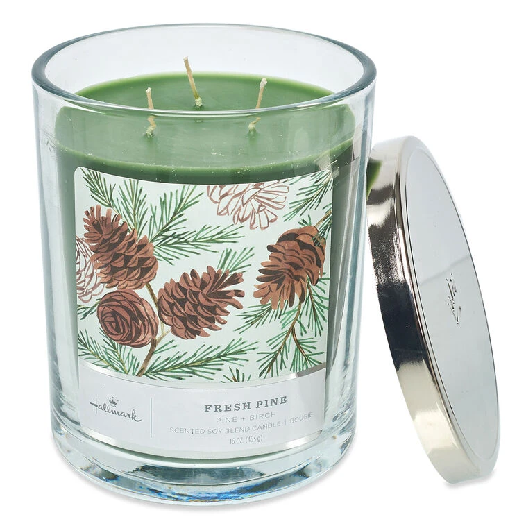 Fresh Pine Scented 3-Wick Candle, 16 Oz. 5 Fresh Pine Scented 3-Wick Candle, 16 Oz. - Image 3