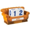Hallmark Friends Orange Couch Perpetual Calendar -Hallmark Store Friends Orange Couch Perpetual Calendar 1PCL1049 01