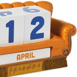 Hallmark Friends Orange Couch Perpetual Calendar -Hallmark Store Friends Orange Couch Perpetual Calendar 1PCL1049 03