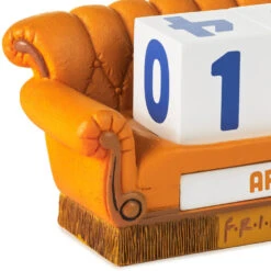 Hallmark Friends Orange Couch Perpetual Calendar -Hallmark Store Friends Orange Couch Perpetual Calendar 1PCL1049 04