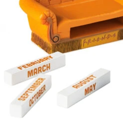 Hallmark Friends Orange Couch Perpetual Calendar -Hallmark Store Friends Orange Couch Perpetual Calendar 1PCL1049 05