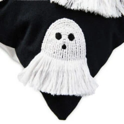 Hallmark Fringe Ghosts Halloween Pillow, 16x16 9 Hallmark Fringe Ghosts Halloween Pillow, 16x16 -Hallmark Store Fringe Ghosts Halloween Pillow 1HGN5301 04