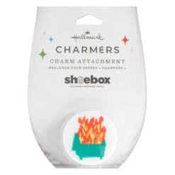 Hallmark Charmers Dumpster Fire Funny Silicone Charm, 1.75" H -Hallmark Store Funny Dumpster Fire Silicone Drink Charm 1SHX1021 04