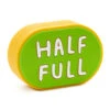 Hallmark Charmers Half Full/Half Empty Funny Silicone Charm, 1.88" W -Hallmark Store Funny Half FullHalf Empty 2Sided Drink Charm 1SHX1023 01