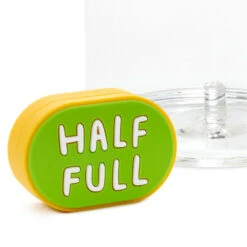 Hallmark Charmers Half Full/Half Empty Funny Silicone Charm, 1.88" W 9 Hallmark Charmers Half Full/Half Empty Funny Silicone Charm, 1.88" W -Hallmark Store Funny Half FullHalf Empty 2Sided Drink Charm 1SHX1023 03