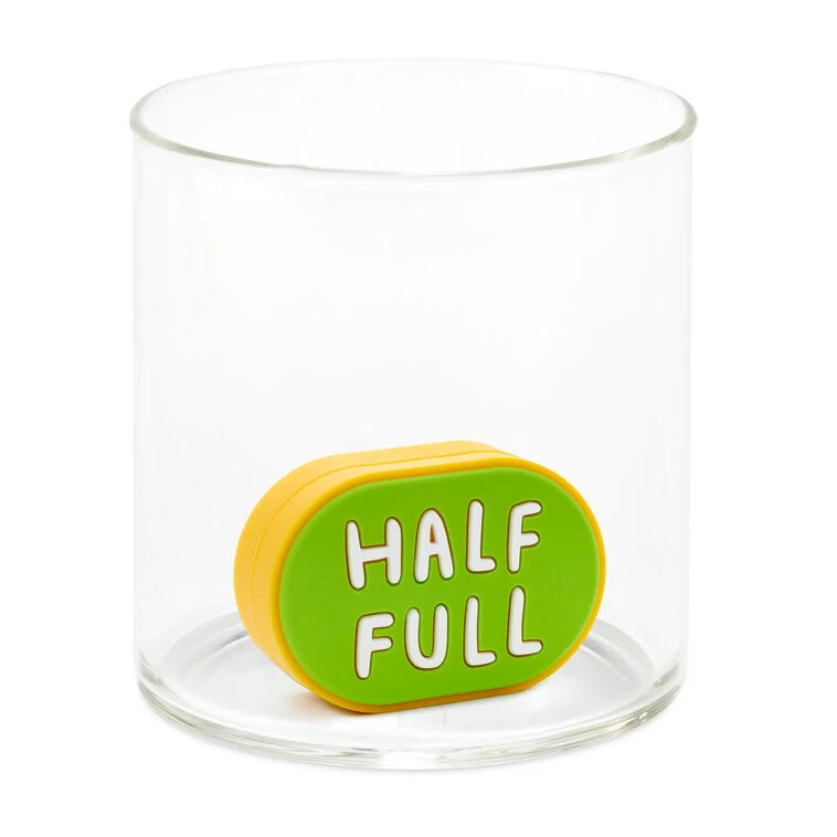 Hallmark Charmers Half Full/Half Empty Funny Silicone Charm, 1.88" W 6 Hallmark Charmers Half Full/Half Empty Funny Silicone Charm, 1.88" W - Image 4