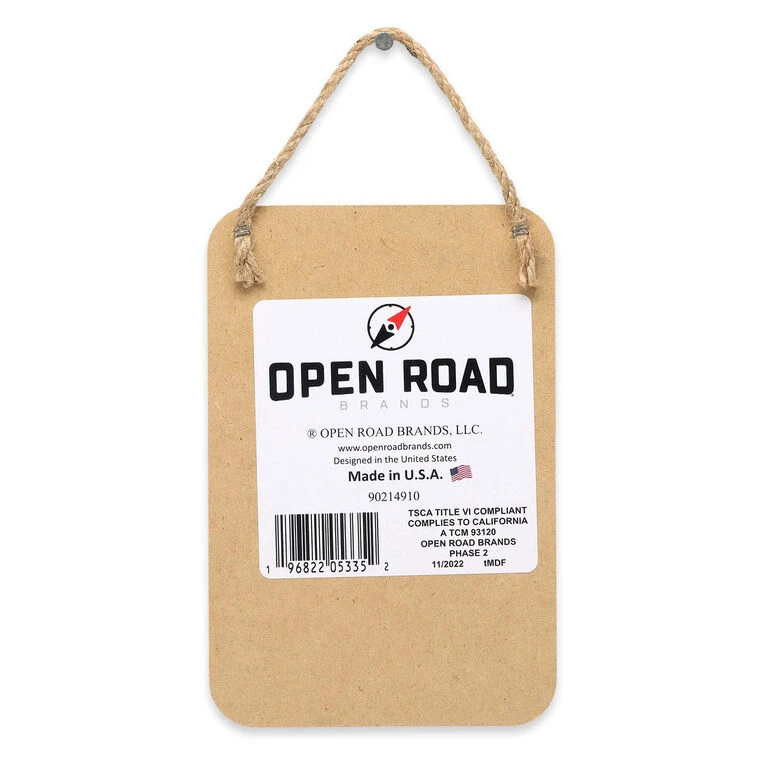 Open Road Garage Clack Your Tongs Wood Quote Sign 4 Open Road Garage Clack Your Tongs Wood Quote Sign - Image 2