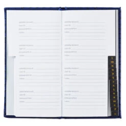 Hallmark Geometric Navy Password Keeper -Hallmark Store Geometric Navy Password Keeper 1ADD2000 03