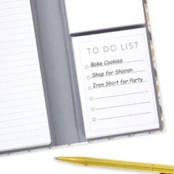 Hallmark Blush, Pink And Gray Geometric Folio And Memo Pad Set 8 Hallmark Blush, Pink And Gray Geometric Folio And Memo Pad Set -Hallmark Store Geometric Pattern Folio With Memo Pads 3SOM1351 03