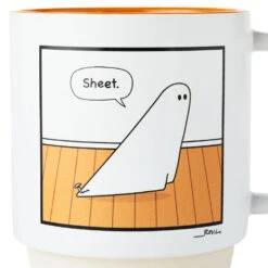Hallmark Ghost Holey Sheet Funny Mug, 16 Oz. -Hallmark Store Ghost Holey Sheet Funny Mug 1HGN1585 04