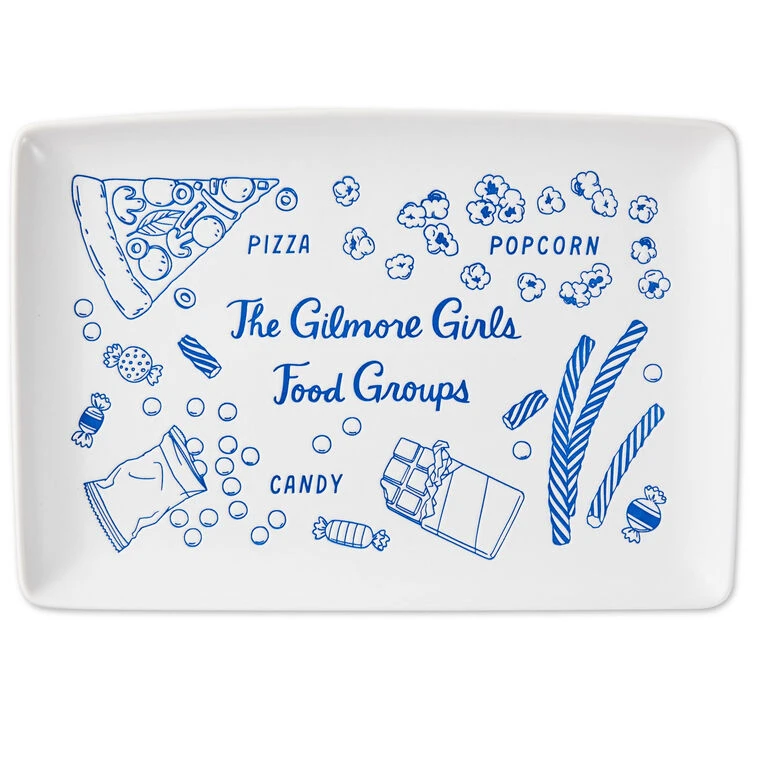 Hallmark Gilmore Girls Food Groups Snack Platter 3 Hallmark Gilmore Girls Food Groups Snack Platter