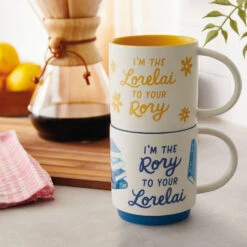 Hallmark Gilmore Girls Lorelai And Rory Stacking Mugs, Set Of 2 11 Hallmark Gilmore Girls Lorelai And Rory Stacking Mugs, Set Of 2 -Hallmark Store Gilmore Girls Lorelai and Rory Stacking Mug Set 1PCL1008 05