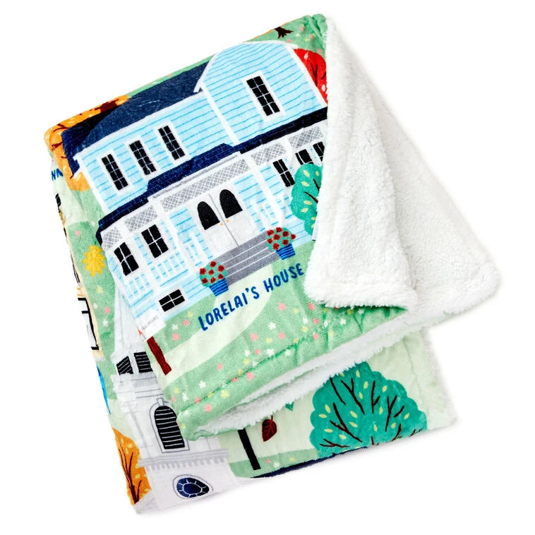 Hallmark Gilmore Girls Stars Hollow Map Blanket, 50x60 3 Hallmark Gilmore Girls Stars Hollow Map Blanket, 50x60