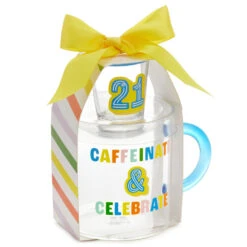 Hallmark Glass 21st Birthday Mug And Shot Glass Bundle -Hallmark Store Glass 21st Birthday Mug and Shot Glass Bundle 1BIR1301 04