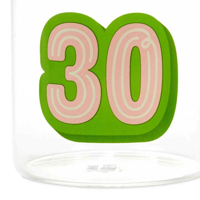 Hallmark Glass 30th Birthday Mug, 17.5 Oz. 5 Hallmark Glass 30th Birthday Mug, 17.5 Oz. - Image 3