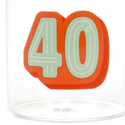 Hallmark Glass 40th Birthday Mug, 17.5 Oz. -Hallmark Store Glass 40th Birthday Mug 1BIR1276 03