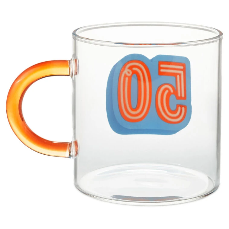 Hallmark Glass 50th Birthday Mug, 17.5 Oz. 4 Hallmark Glass 50th Birthday Mug, 17.5 Oz. - Image 2