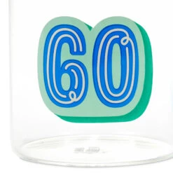 Hallmark Glass 60th Birthday Mug, 17.5 Oz. -Hallmark Store Glass 60th Birthday Mug 1BIR1278 03