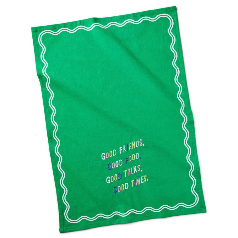Hallmark Good Friends, Food, Talks And Times Tea Towel, 18x26 4 Hallmark Good Friends, Food, Talks And Times Tea Towel, 18x26 - Image 2