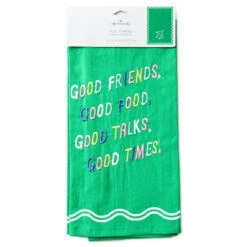 Hallmark Good Friends, Food, Talks And Times Tea Towel, 18x26 11 Hallmark Good Friends, Food, Talks And Times Tea Towel, 18x26 -Hallmark Store Good Things List Kitchen Towel 1SNN1212 05