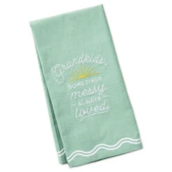Hallmark Grandkids Messy And Loved Tea Towel, 18x26