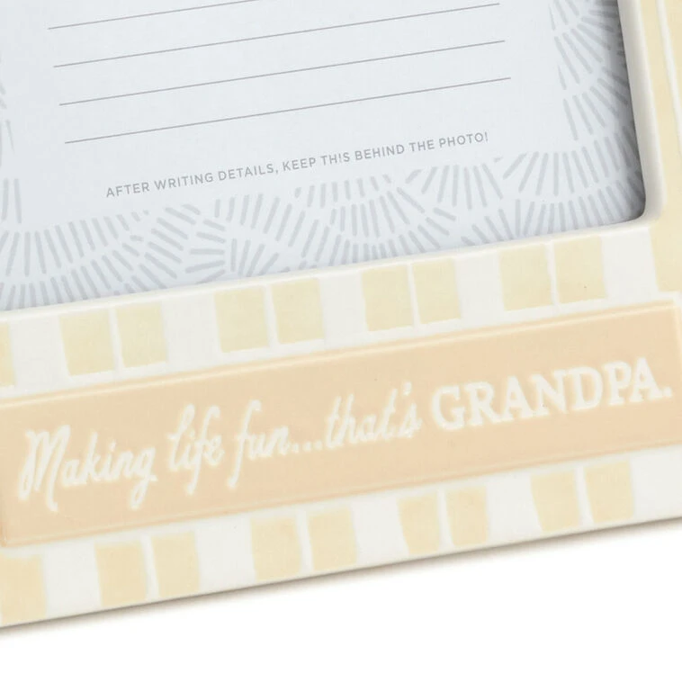 Hallmark Grandpa Makes Life Fun Picture Frame, 4x6 5 Hallmark Grandpa Makes Life Fun Picture Frame, 4x6 - Image 3