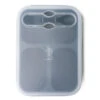 Krumbs Kitchen Gray Collapsible Silicone Meal Prep Container -Hallmark Store Gray Collapsible Silicone Meal Prep Container KKMPCBLK 01