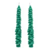 Green Tree Taper Candles, Set Of 2 2 Green Tree Taper Candles, Set Of 2 -Hallmark Store Green Branches Taper Candle Set HMTAPER4 01