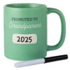 Hallmark Promoted To Grandparent Personalizable Mug With Marker, 13.5 Oz. 1 Hallmark Promoted To Grandparent Personalizable Mug With Marker, 13.5 Oz. -Hallmark Store Green Mug for New Grandparent With Area to Add Date 1BBY5003 01